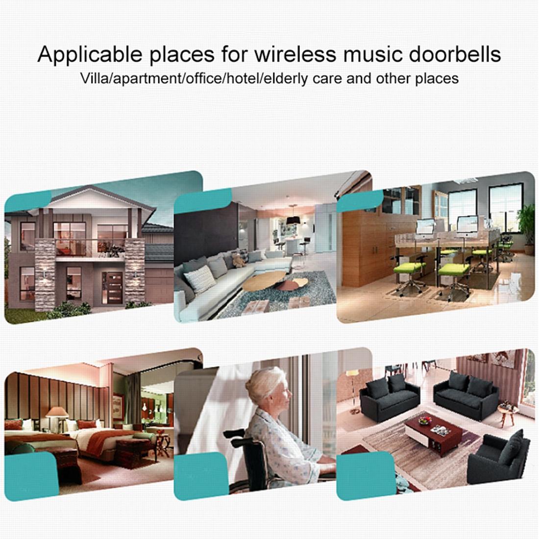 NNEDSZ Wireless Doorbell With 38 Sounds And Remote Control