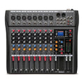 NNEDSZ Hridz CT-80S Professional Audio Mixer – 8 Channels Bluetooth USB Mixer with Effects, 48V Phantom Power, and Built-in Sound Card, 8 Channels Audio Sound Mixer Mixing DJ Console USB with 48V Phantom Power-0