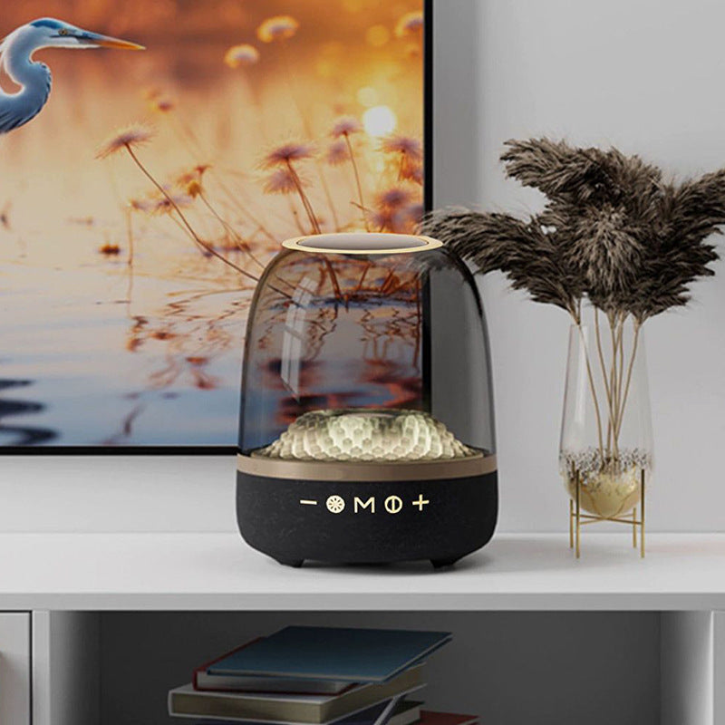 NNEDSZ LP90 White 360° Bluetooth Home Theater Speaker With One Microphone - LED Light Effect, 120W Surround Sound